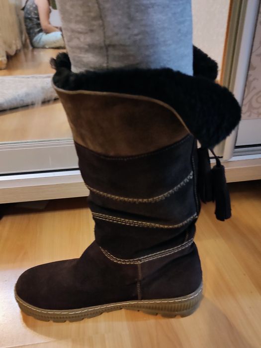 Зимние сапоги  натуральный