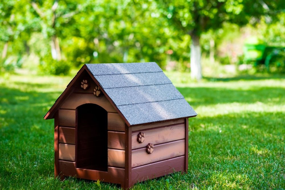 Къща за куче - Кафява,размер М - Къщичка за кучета,Колиба за куче