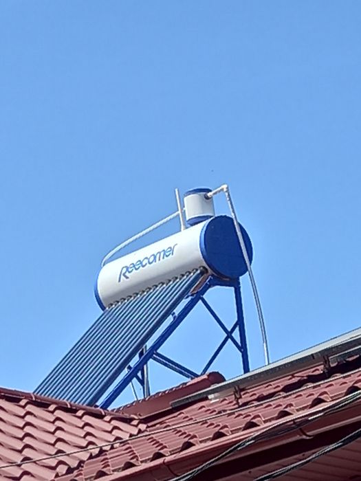Vand sistem solar încălzit apa,panou,tuburi vidate,inox,cu instalație