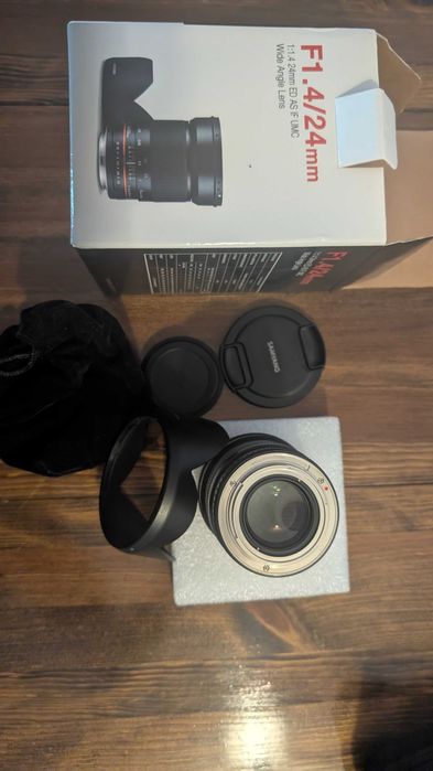 Обектив Samyang 24mm f/1.4 ED AS IF UMC – Като нов (с кутия)