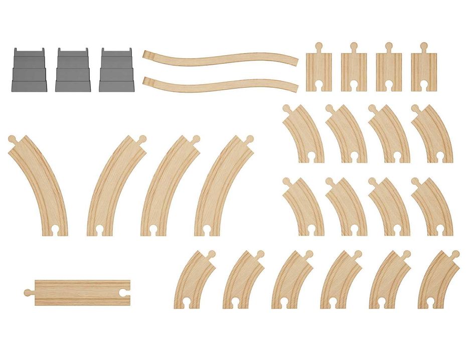 Дървени релси разширение за дървена железница влак жп гара - 11 вида
