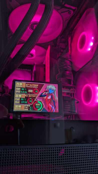 Мини Дисплей 3.5" IPS за Gaming PC Мониторинг на Темп. и Др.