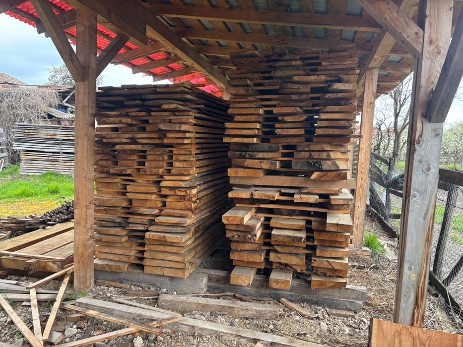 Cherestea uscată stejar, cires, nuc