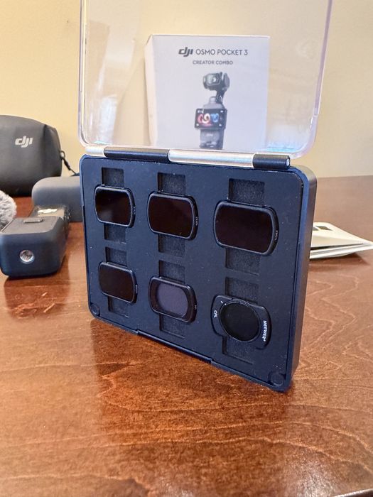 DJI Osmo Pocket 3 Creator Combo + filtre NEEWER ND 16-256, UV, CPL variabil