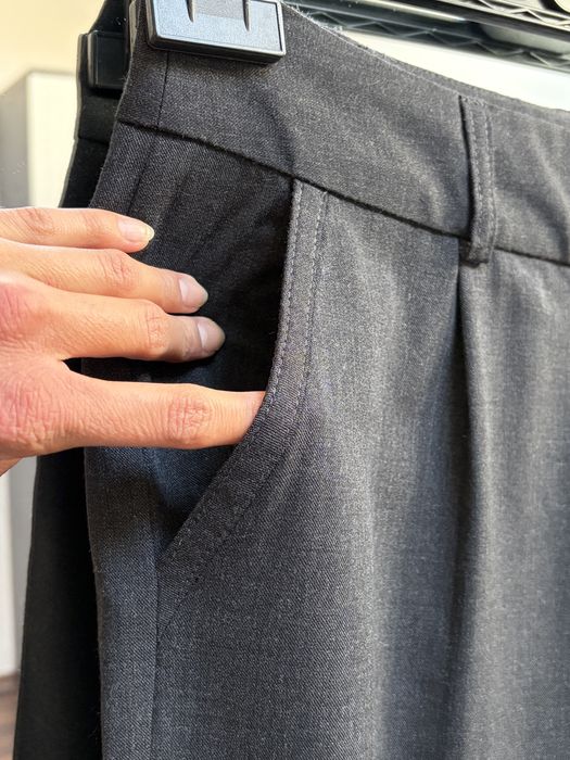 Gerard Darel, premium, 77% lână, pantaloni gri, stofă