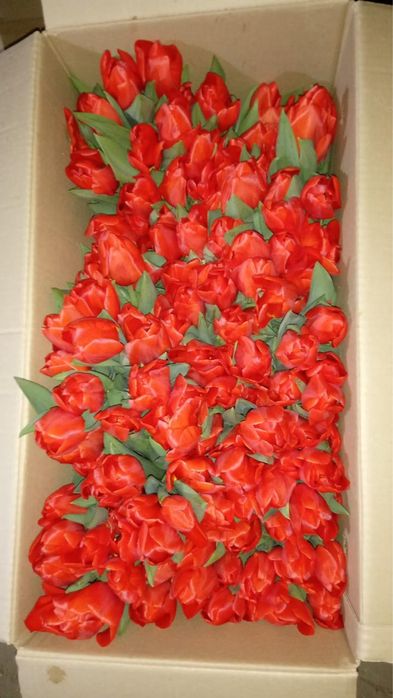 Тюльпаны из местной теплицы к 8 марта