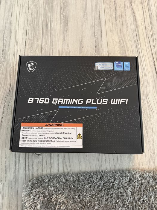 Placa de baza b760 msi gaming plus wifi intel lga 1700 noua sigilata