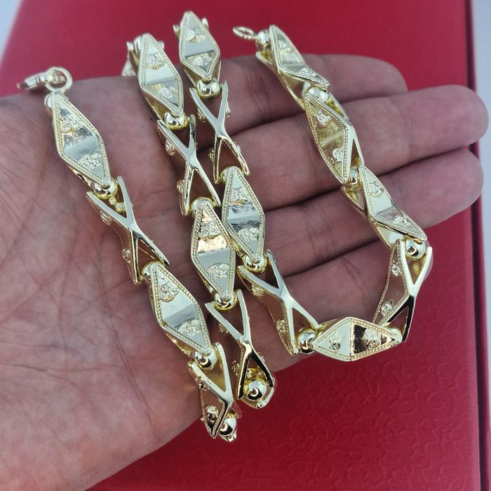Масивен Ланец „Versace Diamond X Chain“ – 18К позлата