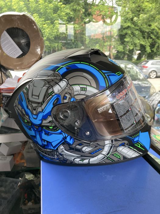 НОВА Каска за мотор Пистова М // пистов мотор , Шлем M