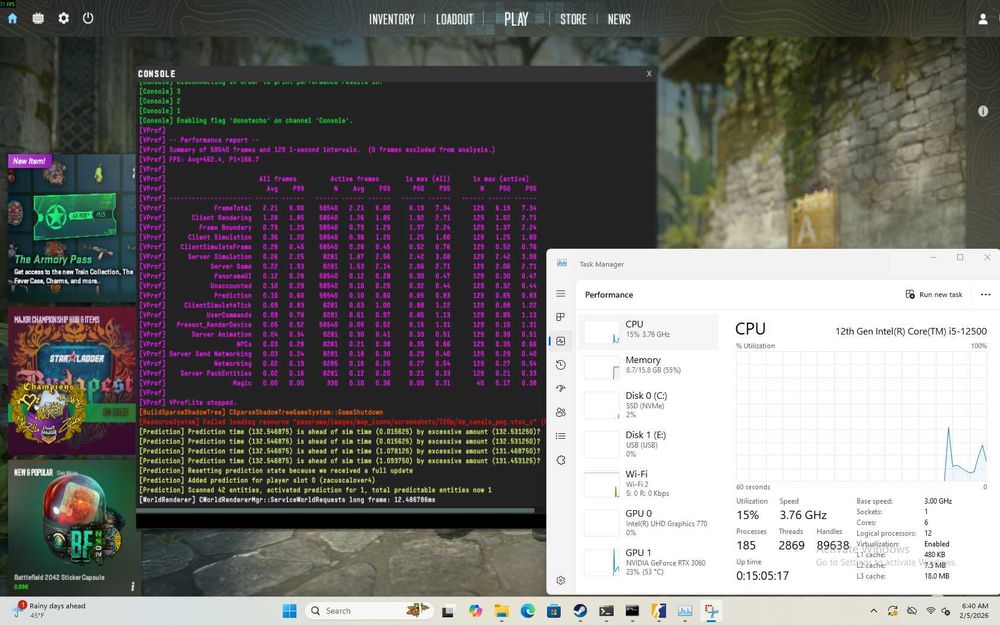 PC Gaming White Intel Core i5 12500 RTX 3060 12GB