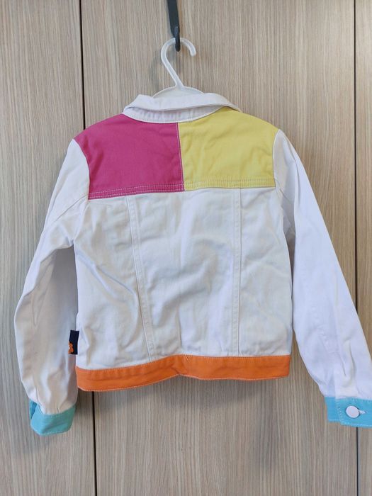 Бяло дънково яке на Boboli размер 104 (3-4 години