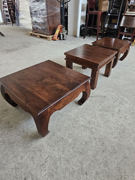 Разпродажба-Ликвидация на холни маси внос от остров Бали тиково дърво