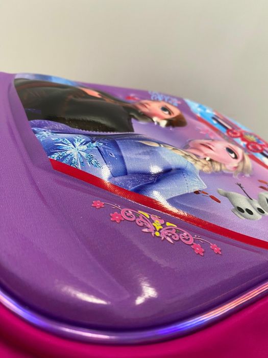Ghiozdan pentru copii cu Ana si Elsa, model 3d, proeminent, rezistent