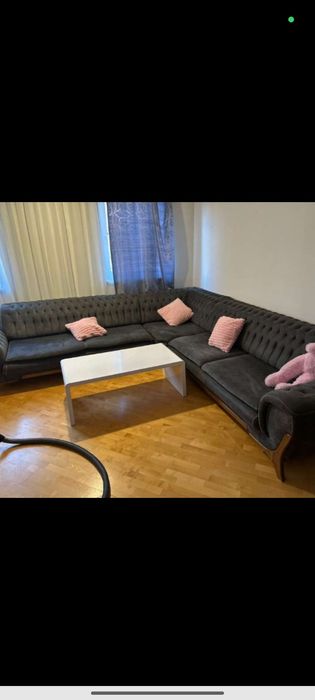 Colțar extensibil electric din piele intoarsa