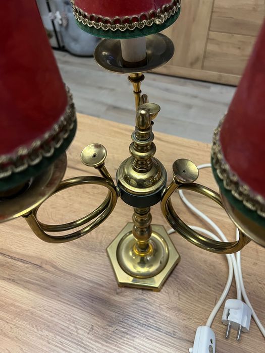 Френска настолна лампа от месинг