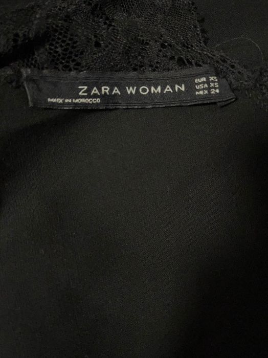 Черна рокля Zara XS