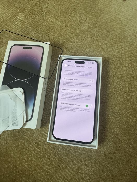 14 pro max 256 gb ideal holatda kor dok full