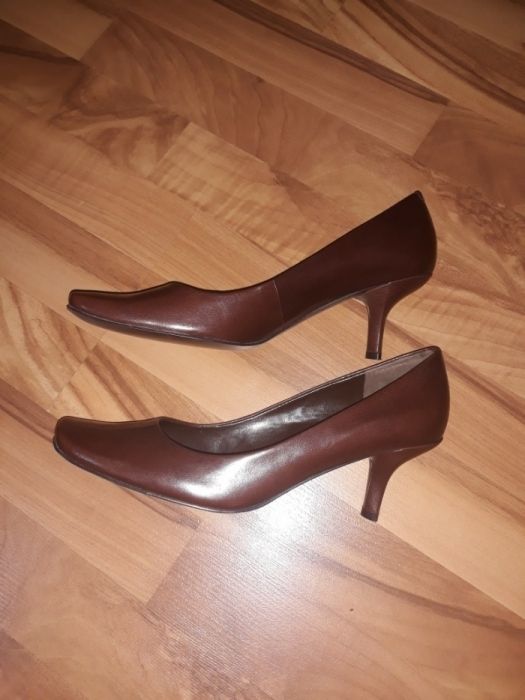 Туфли кожаные брендовые, 3 пары., р-ры 36,5 и 38-39