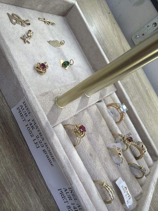 Bijuterii aur 14 K 450 lei gramul