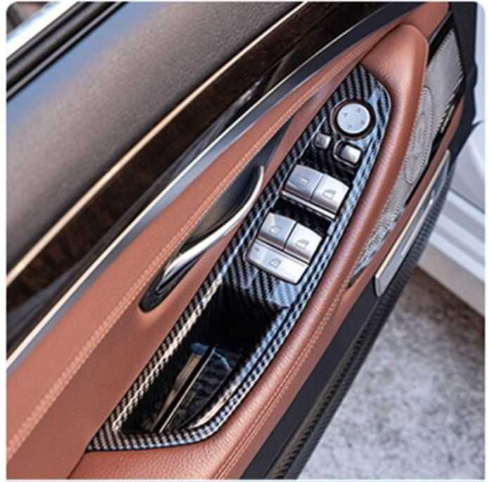 Manere Maner Usi Usa Portiera BMW Seria 5 F10 F11, Negru Carbon