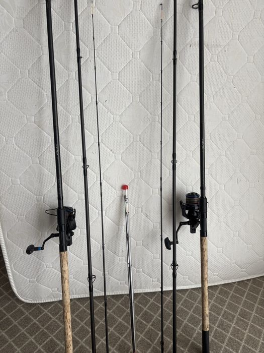 Vand 2 lansete Shimano Aero X1 3.96 120g cu 2 mulinete strategist7000