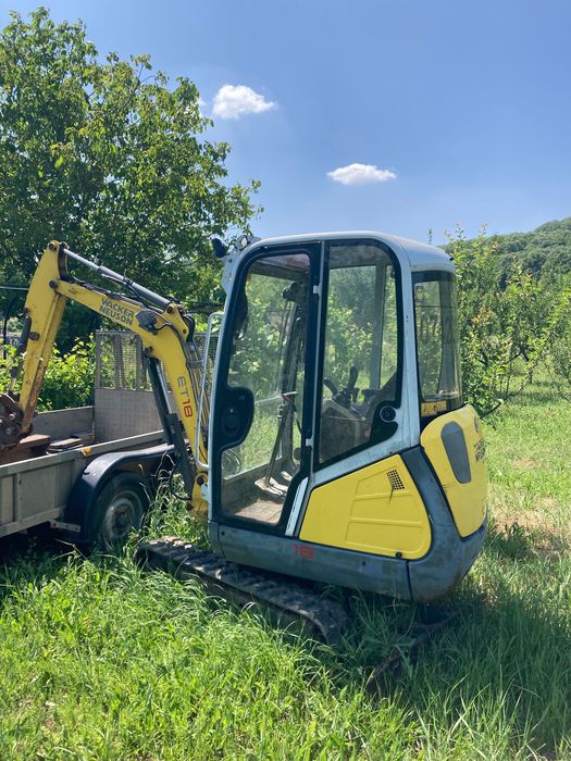 Miniexcavator Waker&Neuson 1.8t + remorca 3.5t