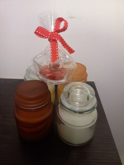 Lumânare artizanala din ceară de soia