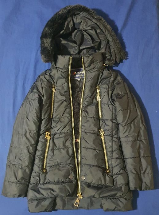 Дебело ватирано зимно якенце за момиче