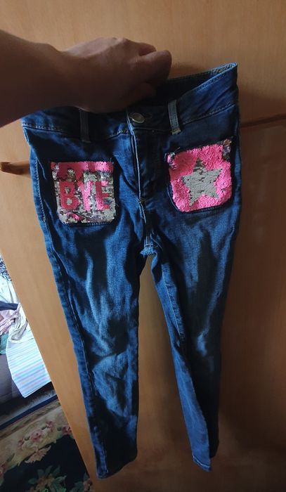 Джинсы скинни для девочки до 134 см ростом