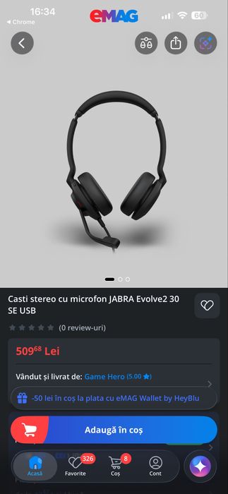 Casti Jabra Evolve2 30