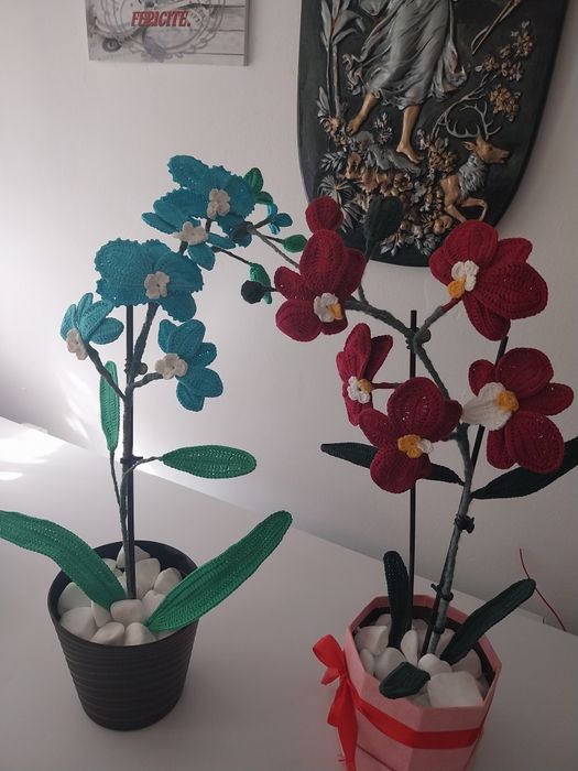 Vand flori crosetate