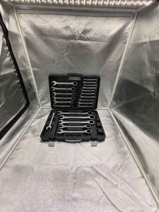 Set chei inelare cu clichet BSN Tools, 22 piese (6–24 mm)