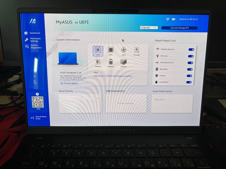 Ноутбук/Ультрабук ASUS Vivobook S14 OLED
