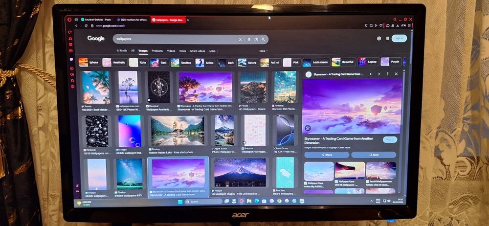 Monitor gaming 24" Acer 1ms 75 hz