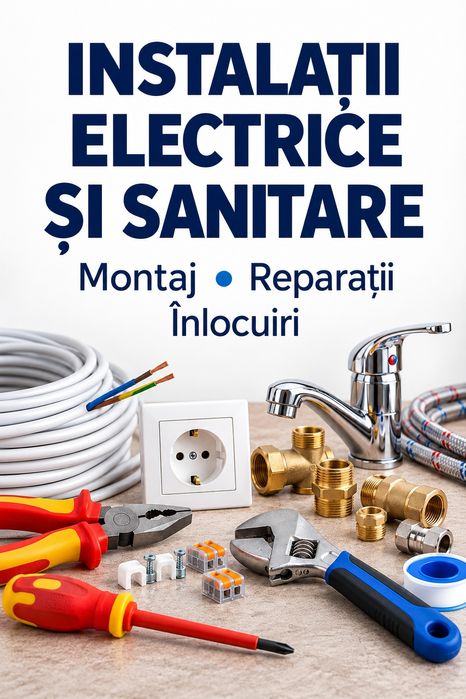 Instalații electrice și sanitare – montaj și reparații