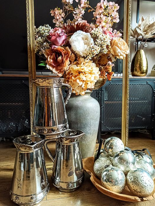 Старинна луксозна кана от френска керамика