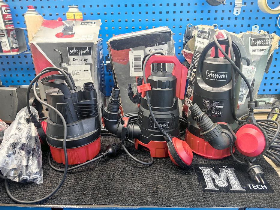 Scheppach DWP400 Потопяема помпа за отпадъчни води 400 W | Дебит 9000