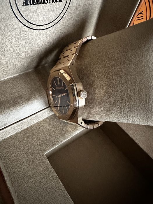 Audemars Piguet Royal Oak Rose Gold Blue