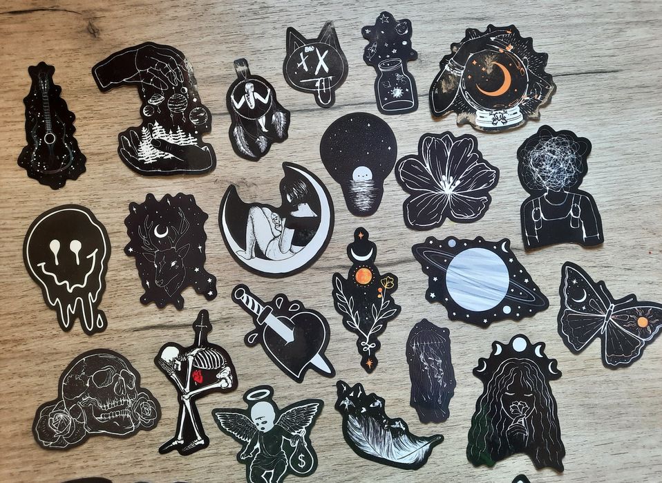 Стикеры готика водостойкие