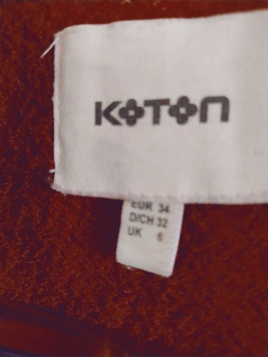 Палто 34 номер, вълна 50 %, яке Timeout бордо