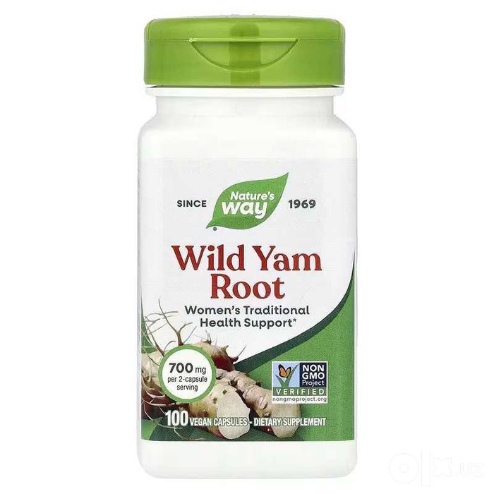 Nature's Natures Way корень дикого ямса 100 веганских капсул