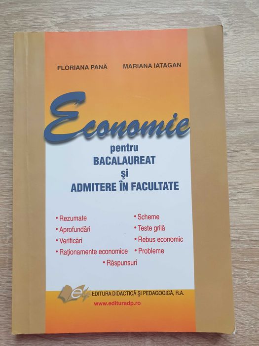 5 Culegeri Economie, Bacalaureat și Admitere Drept - toate doar 40lei