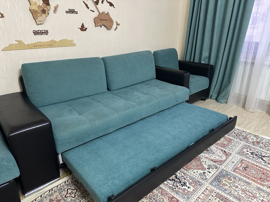 Диван-кровать, кресло березовое