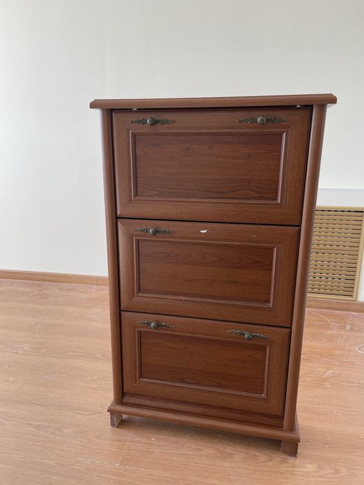 Обувной шкаф деревянный