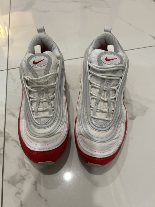 Nike Air Max 97 – бяло/червен цвят.
