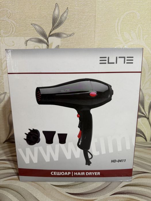 Комплект преса за коса 2в1 и сешоар ELITE