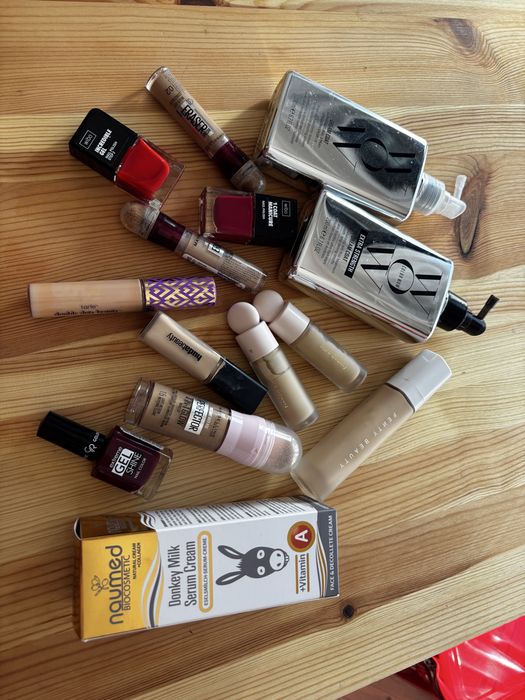 Лот Sephora коректори фон дьо тен лак за нокти Fenty Beauty Garnier Rare Beauty Tarte Wow Hudabauty