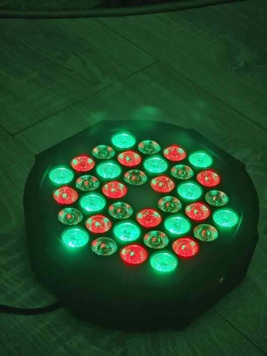 Lucfulyear LED Par Light 36 LED – Lumini Disco / Party RGB – Set 2 buc