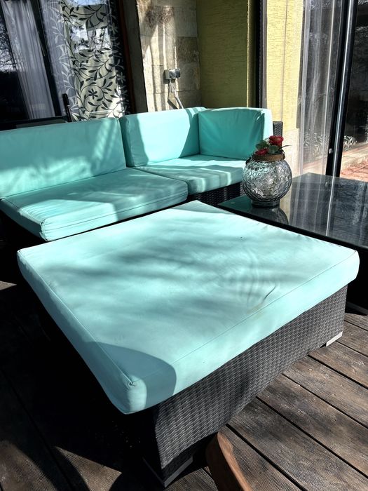 Градински ратанов сет – 4 части с възглавници