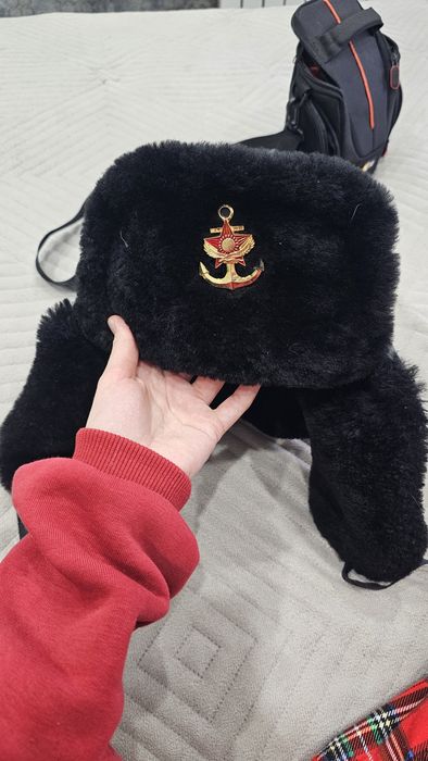 Шапка-ушанка военная с кокардой